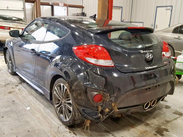 KMHTC6AE9GU250188 - 2016 HYUNDAI VELOSTER T BLACK photo 3