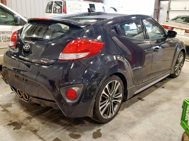 KMHTC6AE9GU250188 - 2016 HYUNDAI VELOSTER T BLACK photo 4