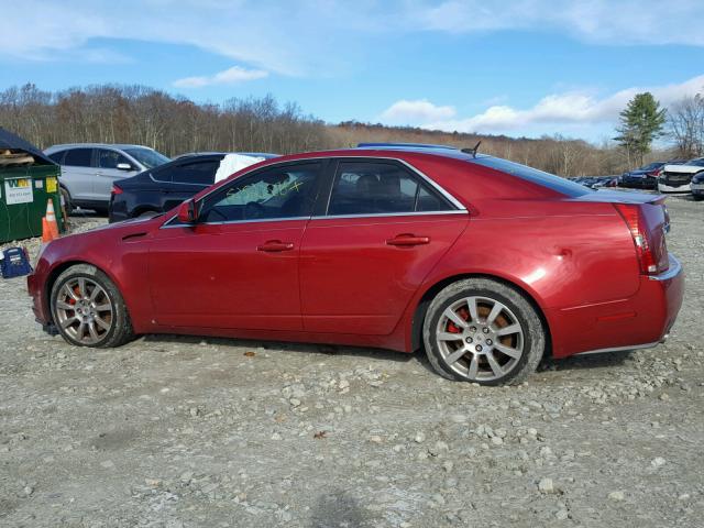 1G6DT57V080162622 - 2008 CADILLAC CTS HI FEA RED photo 9