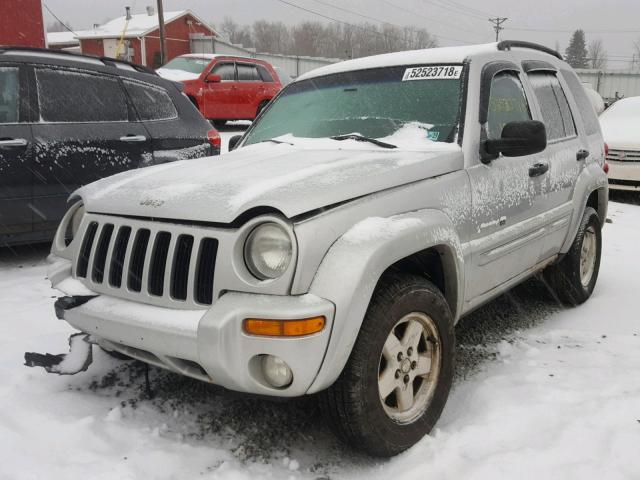 1J4GL58KX3W566168 - 2003 JEEP LIBERTY LI SILVER photo 2