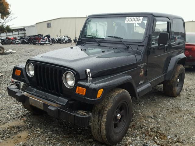 1J4FA59S0YP782693 - 2000 JEEP WRANGLER / BLACK photo 2