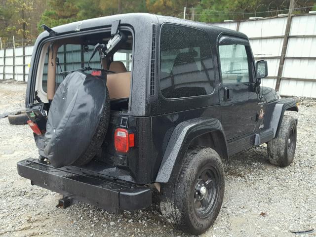 1J4FA59S0YP782693 - 2000 JEEP WRANGLER / BLACK photo 4