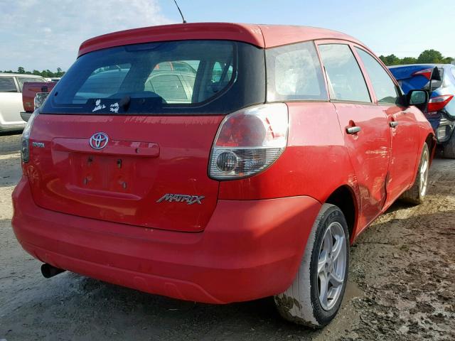 2T1KR32E15C392038 - 2005 TOYOTA COROLLA MA RED photo 4