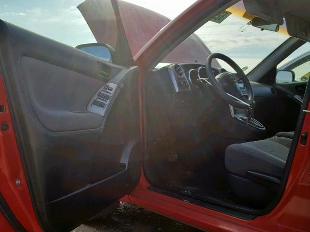 2T1KR32E15C392038 - 2005 TOYOTA COROLLA MA RED photo 9