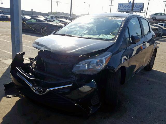 VNKKTUD36FA047121 - 2015 TOYOTA YARIS BLACK photo 2