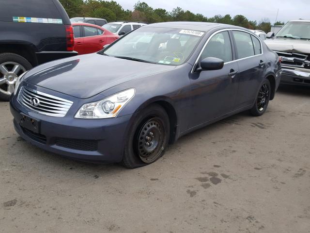 JNKCV61F39M050979 - 2009 INFINITI G37 BLUE photo 2