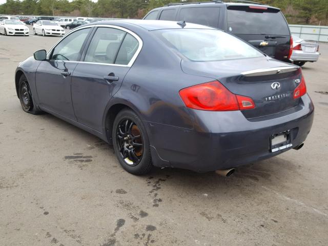 JNKCV61F39M050979 - 2009 INFINITI G37 BLUE photo 3