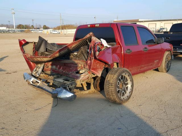 1GCCS136658280674 - 2005 CHEVROLET COLORADO RED photo 4