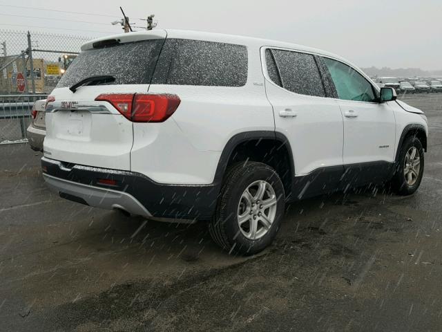 1GKKNKLA8JZ211393 - 2018 GMC ACADIA SLE WHITE photo 4