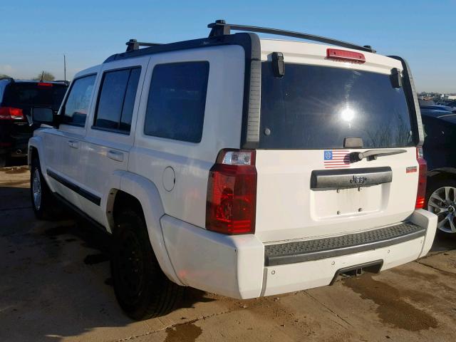 1J8HH48K98C132072 - 2008 JEEP COMMANDER WHITE photo 3