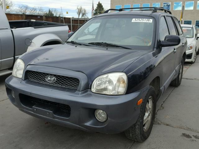 KM8SC13E74U589250 - 2004 HYUNDAI SANTA FE G BLUE photo 2