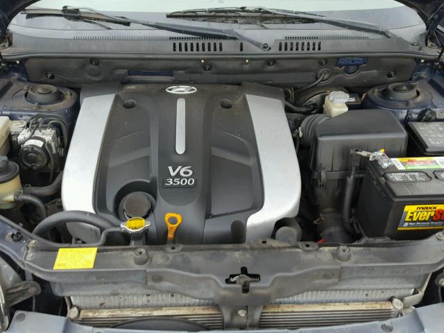 KM8SC13E74U589250 - 2004 HYUNDAI SANTA FE G BLUE photo 7