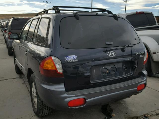 KM8SC13E74U589250 - 2004 HYUNDAI SANTA FE G BLUE photo 9