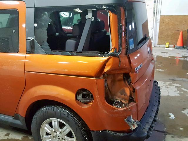 5J6YH18796L005430 - 2006 HONDA ELEMENT EX ORANGE photo 9