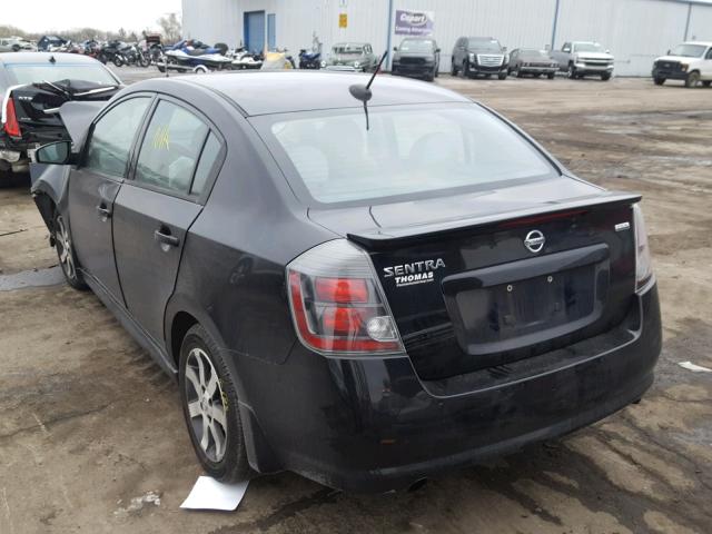 3N1AB6AP8CL634972 - 2012 NISSAN SENTRA 2.0 BLACK photo 3