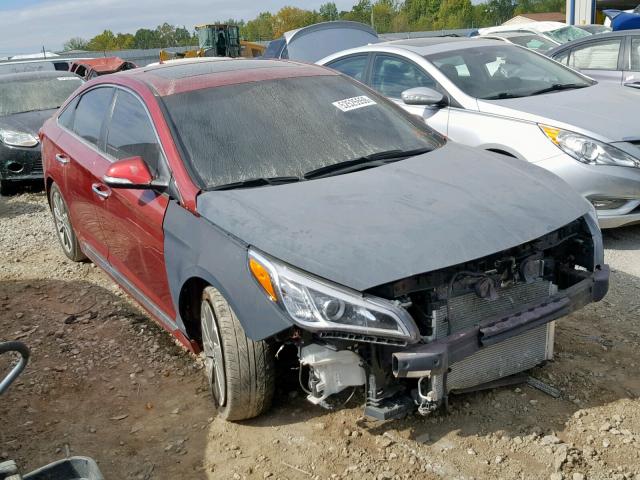 5NPE34AF1GH422265 - 2016 HYUNDAI SONATA SPO BURGUNDY photo 1