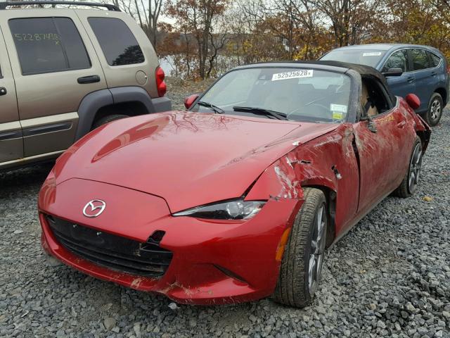 JM1NDAD75G0100726 - 2016 MAZDA MX-5 MIATA RED photo 2