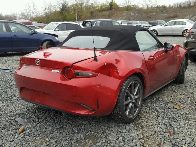 JM1NDAD75G0100726 - 2016 MAZDA MX-5 MIATA RED photo 4