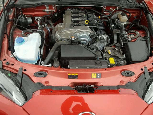 JM1NDAD75G0100726 - 2016 MAZDA MX-5 MIATA RED photo 7