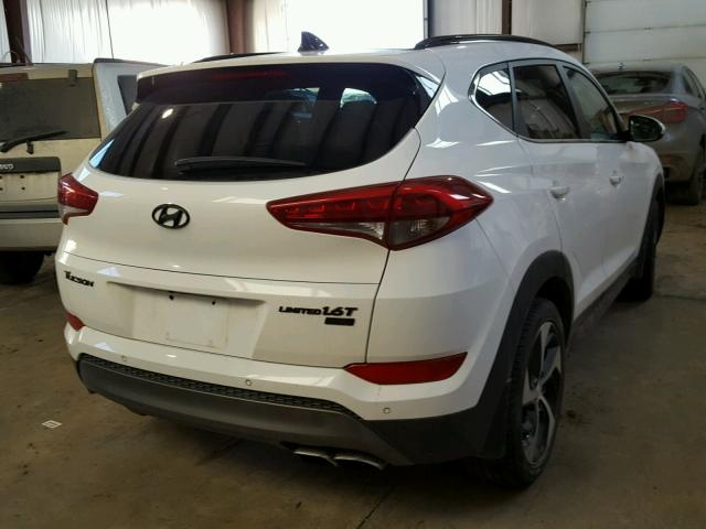 KM8J3CA2XGU046690 - 2016 HYUNDAI TUCSON LIM WHITE photo 4