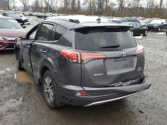 JTMRJREV1GD041317 - 2016 TOYOTA RAV4 HV XL GRAY photo 3