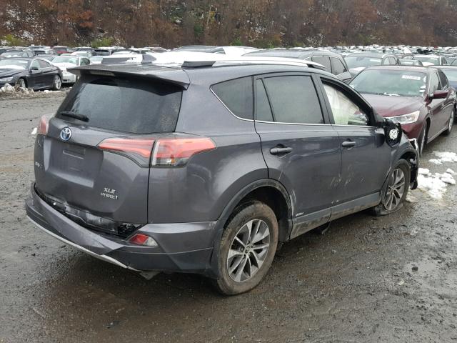 JTMRJREV1GD041317 - 2016 TOYOTA RAV4 HV XL GRAY photo 4