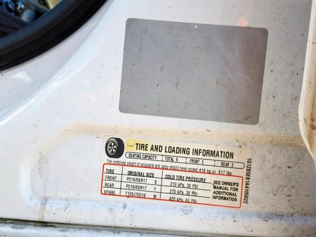 1G1ZB5EB1A4105822 - 2010 CHEVROLET MALIBU LS Ağ foto 10