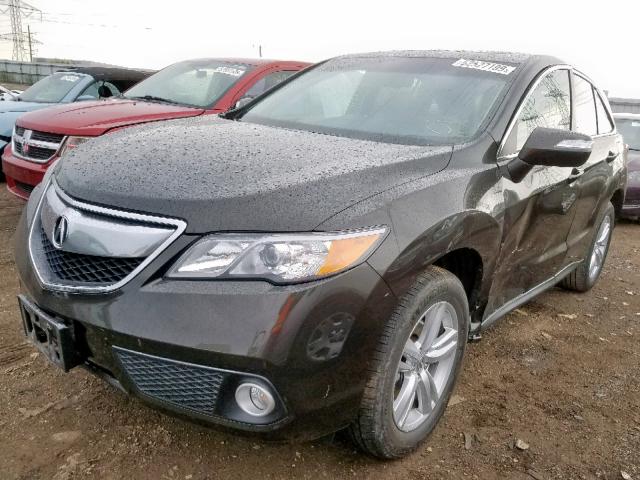 5J8TB4H58EL017862 - 2014 ACURA RDX TECHNO BROWN photo 2