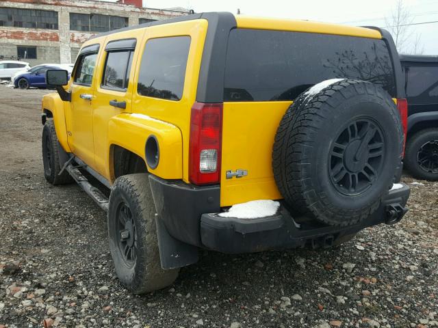 5GTDN136168190662 - 2006 HUMMER H3 YELLOW photo 3