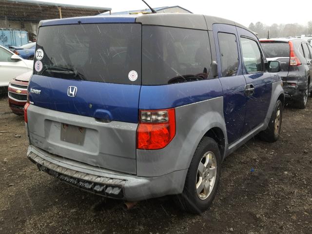 5J6YH28294L000087 - 2004 HONDA ELEMENT DX BLUE photo 4