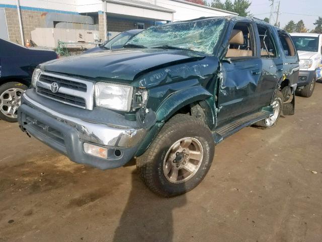 JT3HN86R9Y0278100 - 2000 TOYOTA 4RUNNER SR GREEN photo 2