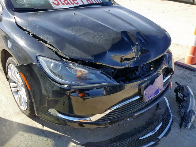 1C3CCCABXGN118063 - 2016 CHRYSLER 200 LIMITE BLACK photo 9