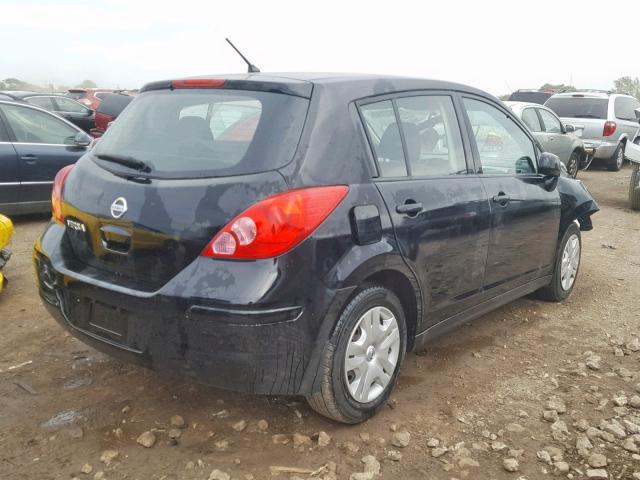 3N1BC1CP4CK298454 - 2012 NISSAN VERSA S BLACK photo 4