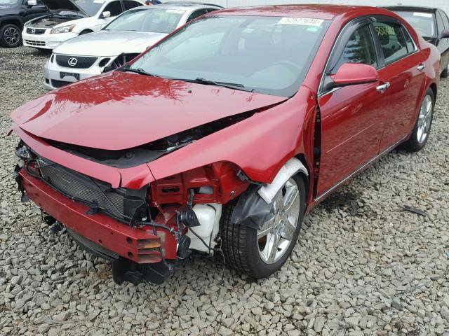 1G1ZC5E08CF338566 - 2012 CHEVROLET MALIBU 1LT RED photo 2