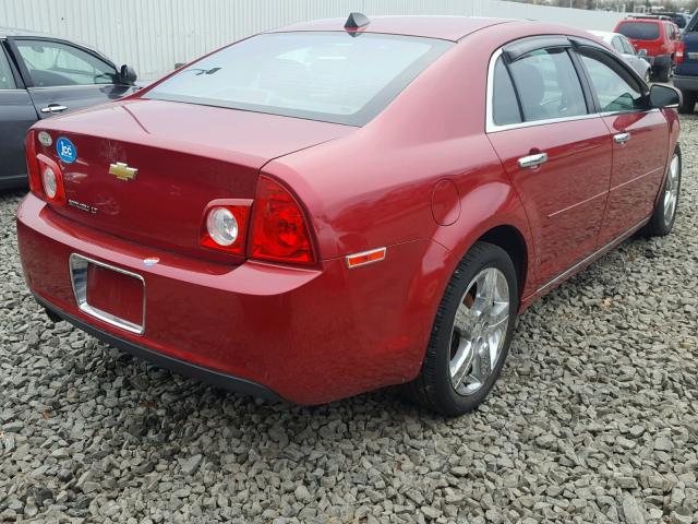 1G1ZC5E08CF338566 - 2012 CHEVROLET MALIBU 1LT RED photo 4