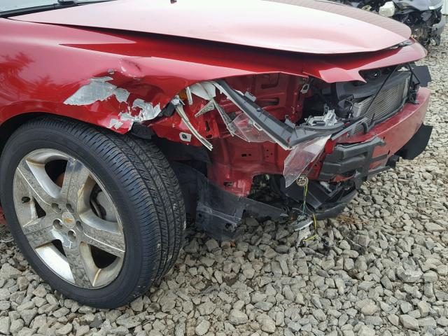 1G1ZC5E08CF338566 - 2012 CHEVROLET MALIBU 1LT RED photo 9
