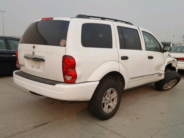 1D4HB58N65F547520 - 2005 DODGE DURANGO LI WHITE photo 4