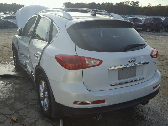 JNKAJ09F68M360286 - 2008 INFINITI EX35 BASE WHITE photo 3