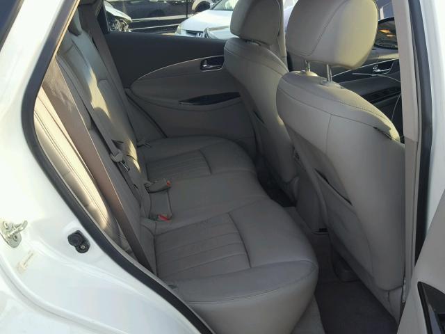 JNKAJ09F68M360286 - 2008 INFINITI EX35 BASE WHITE photo 6