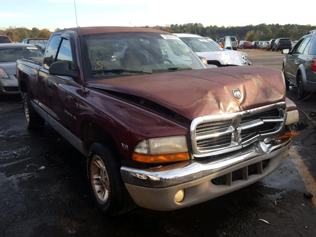 1B7GL22N4YS528473 - 2000 DODGE DAKOTA MAROON photo 1