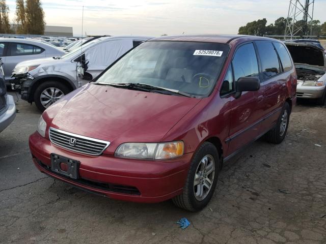 JHMRA1842SC012653 - 1995 HONDA ODYSSEY LX BURGUNDY photo 2