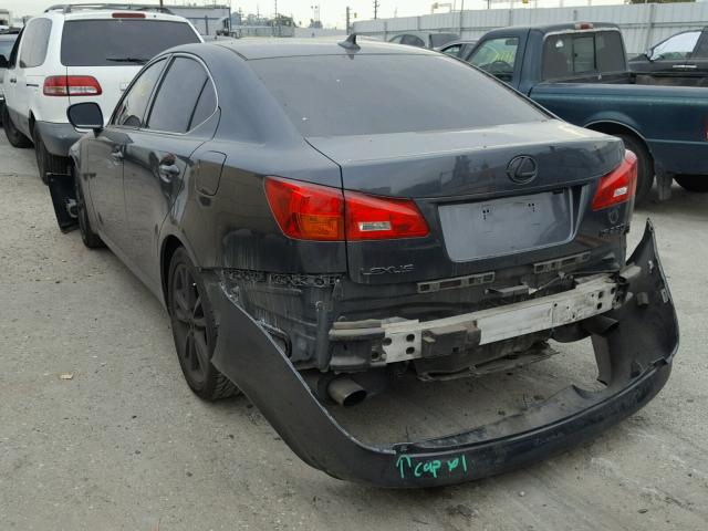 JTHBK262882074529 - 2008 LEXUS IS 250 GRAY photo 3