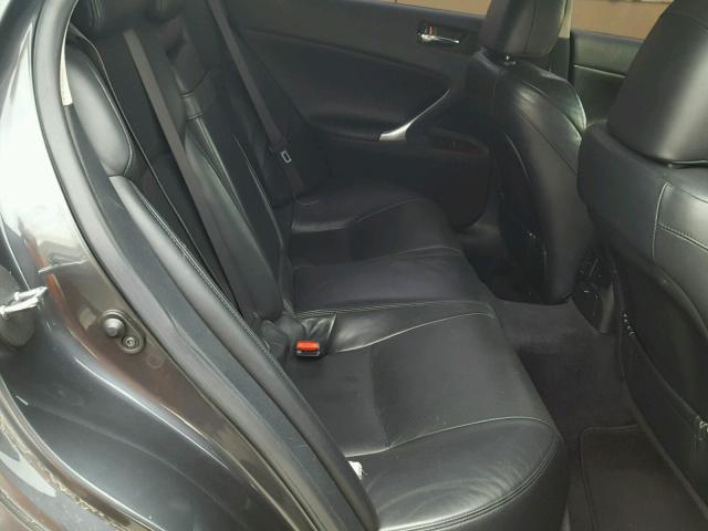 JTHBK262882074529 - 2008 LEXUS IS 250 GRAY photo 6