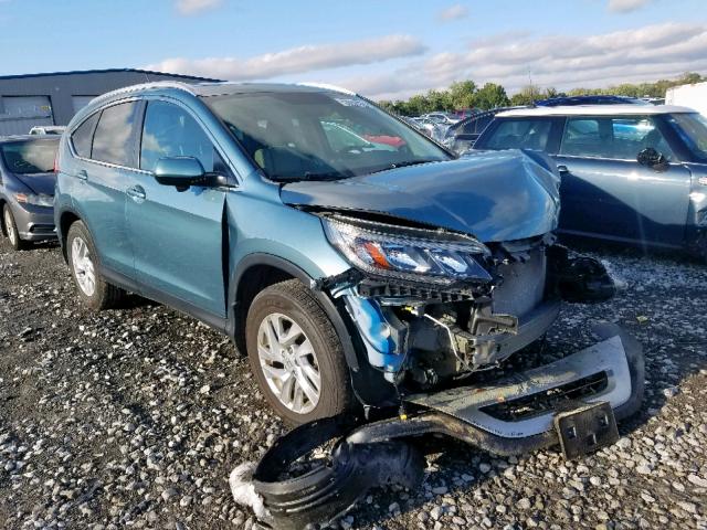 5J6RM4H7XGL094962 - 2016 HONDA CR-V EXL BLUE photo 1