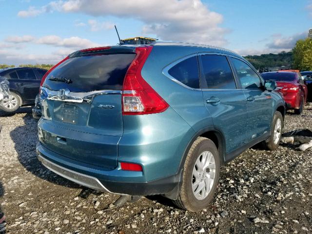 5J6RM4H7XGL094962 - 2016 HONDA CR-V EXL BLUE photo 4