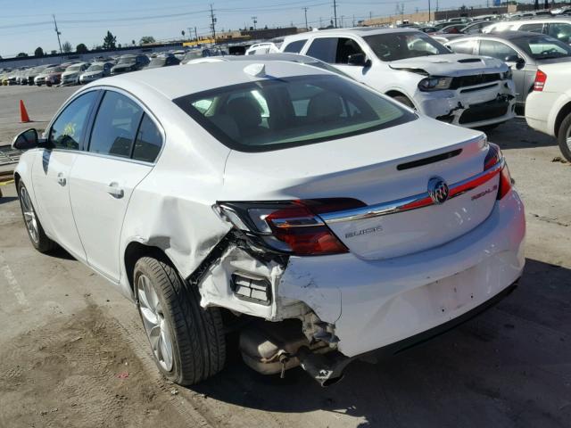 2G4GK5EX5G9118603 - 2016 BUICK REGAL WHITE photo 3