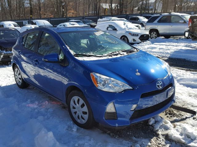 JTDKDTB35D1546010 - 2013 TOYOTA PRIUS C BLUE photo 1