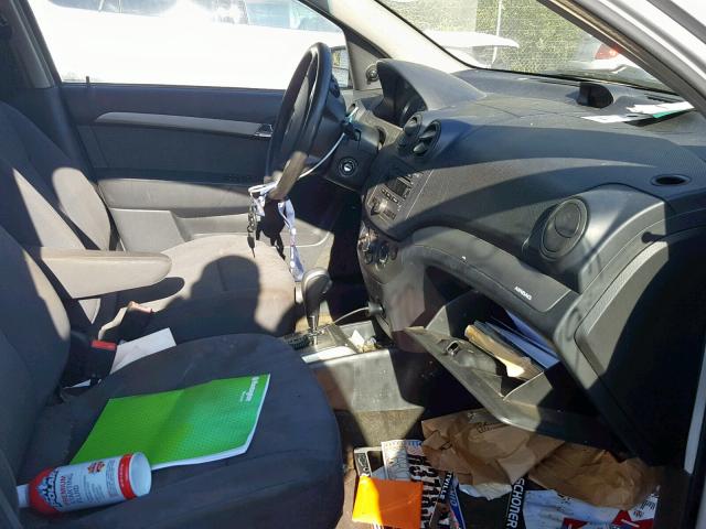 KL1TD56618B233158 - 2008 CHEVROLET AVEO BASE ვერცხლისფერი ფოტო 5