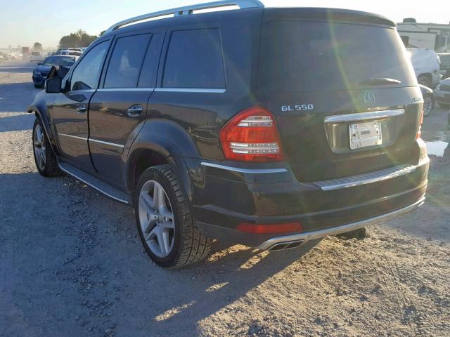 4JGBF8GE0CA767686 - 2012 MERCEDES-BENZ GL 550 4MA BLACK photo 3