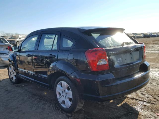 1B3HB48B07D260199 - 2007 DODGE CALIBER SX BLACK photo 3